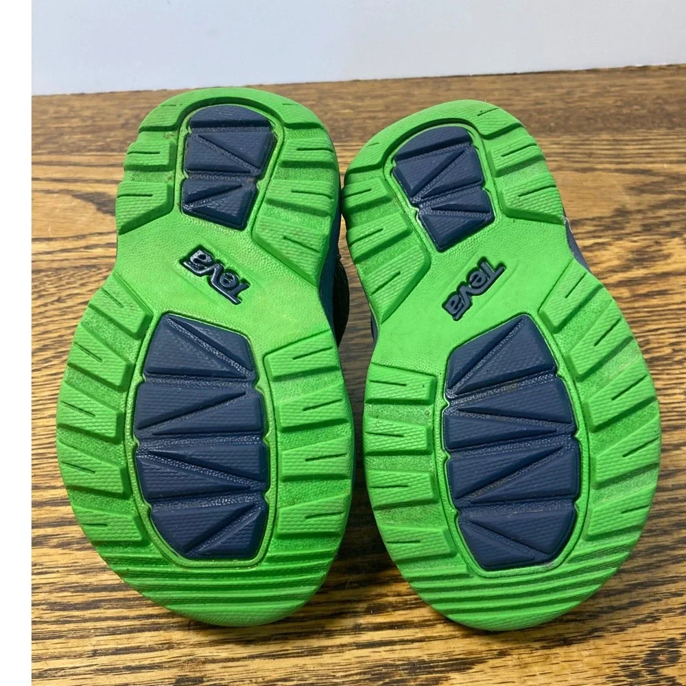 Teva Psyclone 4 Toddler 5 Navy Blue Lime Green Sport Sandals 1019538T